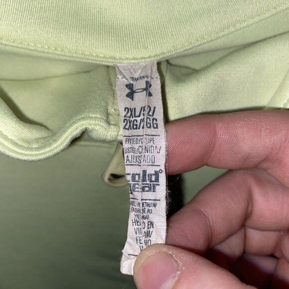 Under Armour Women’s Half-Zip Sweatshirt Size 2XL Yellow - Picture 2 of 6